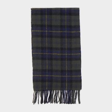 Multi Barbour Tartan Lambswool Scarf Olive Night