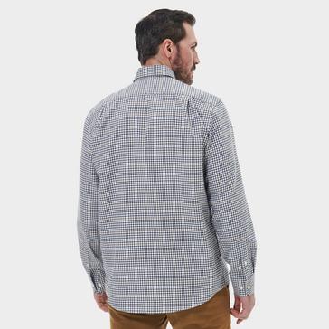 Multi Barbour Mens Henderson Regular Thermo Weave Checked Shirt Whisper White