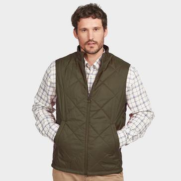 Green Barbour Mens Finn Gilet Olive