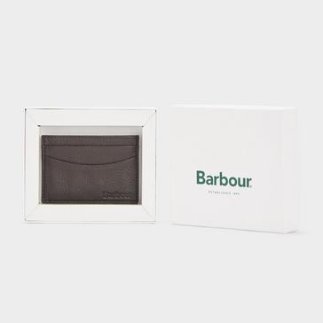 Brown Barbour Amble Leather Card Holder Dark Brown