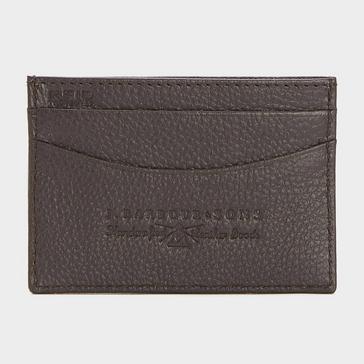 Brown Barbour Amble Leather Card Holder Dark Brown