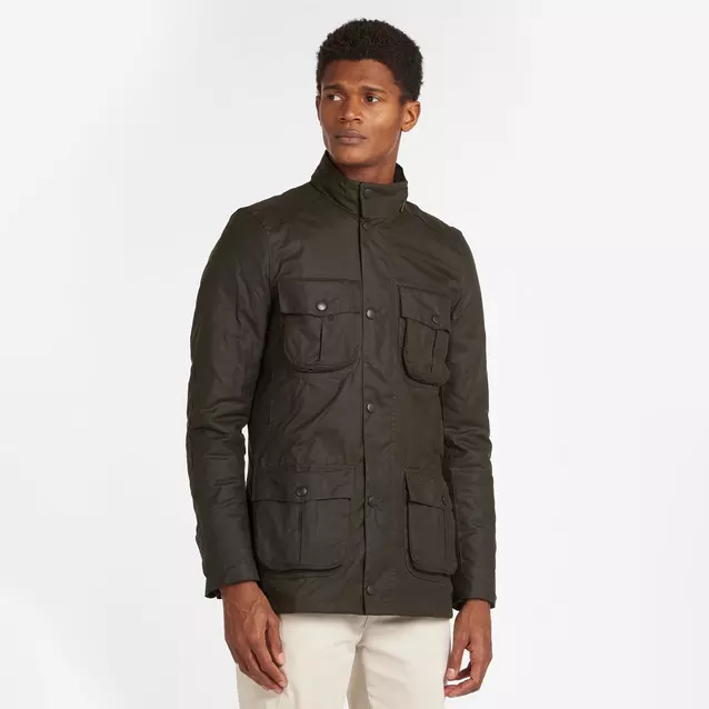 Barbour Mens Corbridge Wax Jacket Olive Naylors