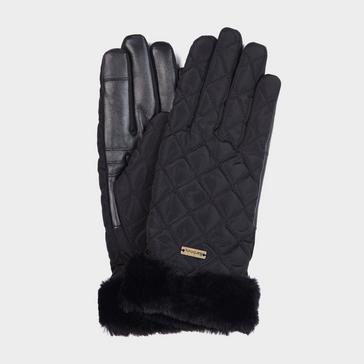 Black Barbour Womens Norwood Gloves Black