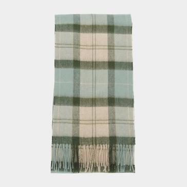 Green Barbour Womens Tartan Scarf Soft Mint