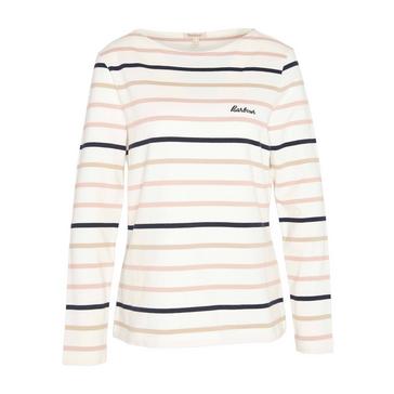 Multi Barbour Womens Hawkins Top Cloud Stripe