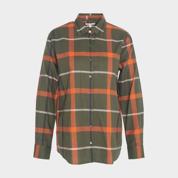 Multi Barbour Womens Oxer Check Shirt Olive Check