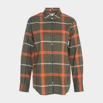 Check Barbour Womens Oxer Check Shirt Olive Check