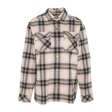 Check Barbour Womens Highfield Check Shirt Sand Dune Check