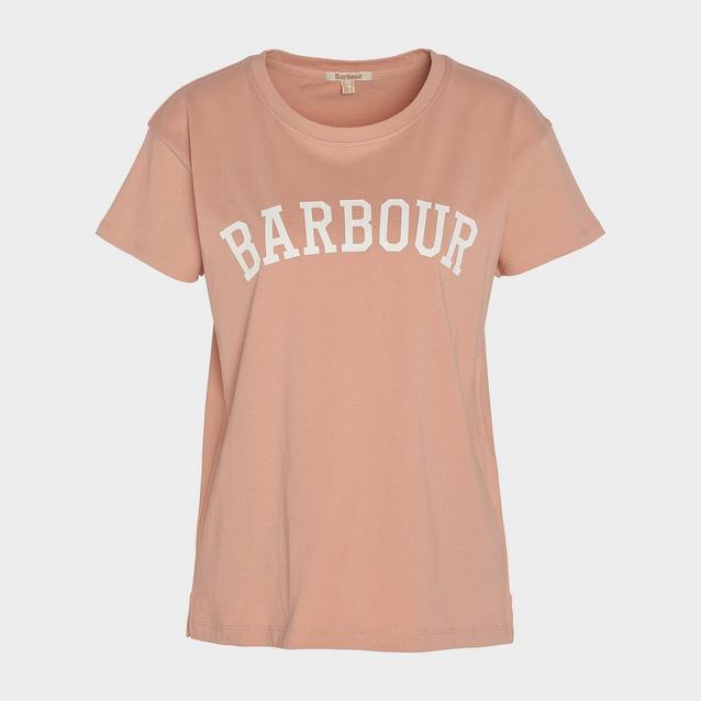 Barbour Womens Northumberland Classic T Shirt Mahogany Rose Naylors