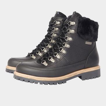 Black Barbour Womens Woodside Hiker Boots Black