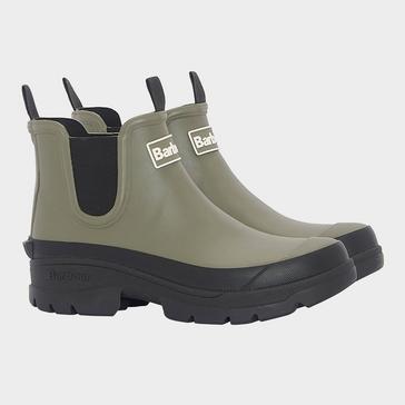 Green Barbour Womens Nimbus Chelsea Wellies Olive/Black