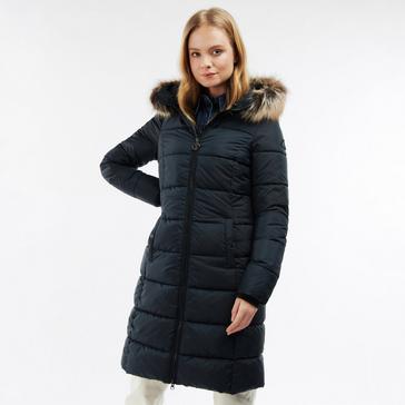 Black Barbour Womens Rosoman Quilt Black