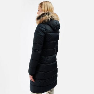 Black Barbour Womens Rosoman Quilt Black