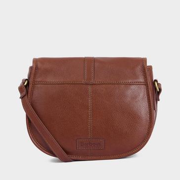 Brown Barbour Laire Medium Leather Saddle Bag Brown