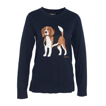 Blue Barbour Womens Fareham Knitted Jumper Navy