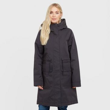 Blue Barbour Womens Bowlees Waterproof Jacket Dark Navy