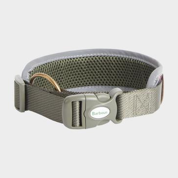 Green Barbour Reflective Tartan Comfort Collar Classic Tartan