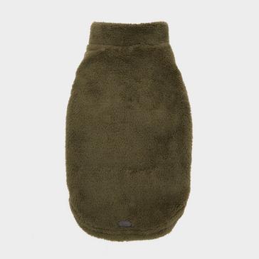 Green Barbour Teddy Fleece Dog Jumper Olive