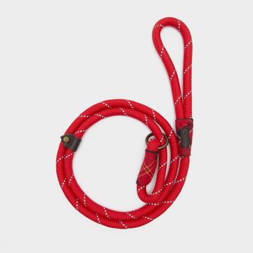 Red Barbour Reflective Dog Slip Lead Red
