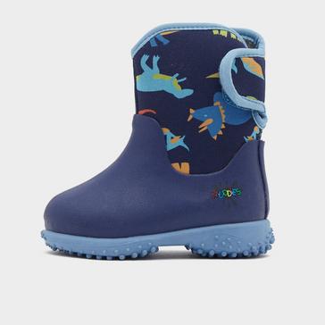 Blue Grubs Kids’ Puddle Wellington Boots