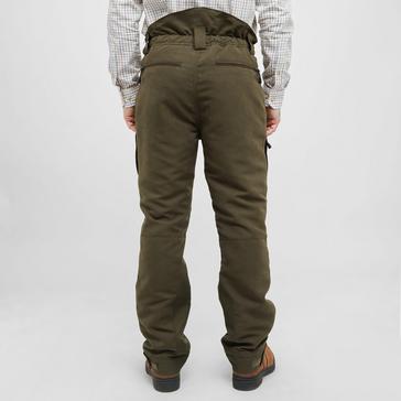 Green Hoggs of Fife Mens Kincraig Waterproof Field Trousers Olive Green