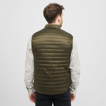 Green Hoggs of Fife Mens Kingston Rip-Stop Gilet Olive/Merlot