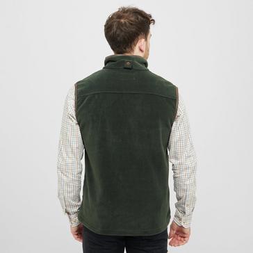 Green Hoggs of Fife Mens Stenton Technical Fleece Gilet Pine