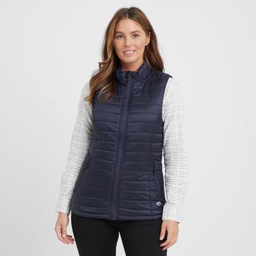 Blue Hoggs of Fife Womens Kingston Rip-Stop Gilet Navy/Merlot