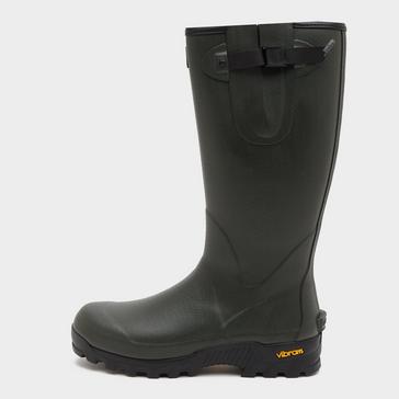 Green Hoggs of Fife Mens Field Sport Neoprene-Lined Wellington Boots Green