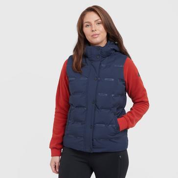 Blue WeatherBeeta Womens Hapur Heat Seal Quilted Vest Navy Iris