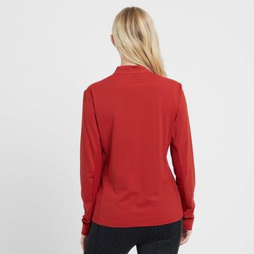 Red WeatherBeeta Womens Reno Long Sleeve Riding Top Red Ochre