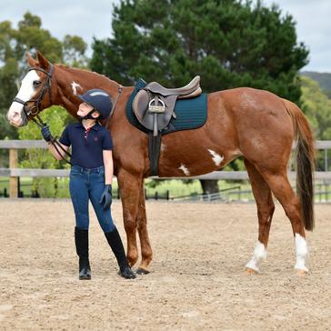 Green WeatherBeeta Prime All Purpose Saddle Pad Reflecting Pond