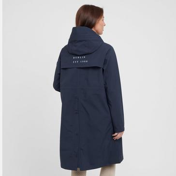 Blue Dublin Womens Rowan Waterproof Riding Coat Sky Captain