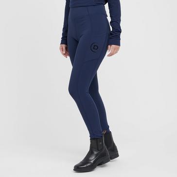 Blue Dublin Womens Everyday Riding Tights Navy Academy