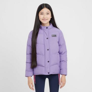 Purple Dublin Kids Polly Everyday Puffer Jacket Paisley Purple