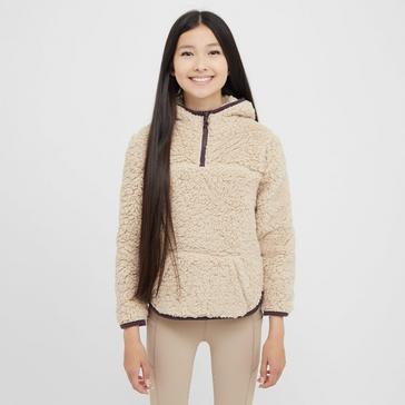 Beige Dublin Kids Talia Teddy Pullover Beige/Perfect Plum