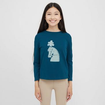 Blue Dublin Kids Poppy Puff Sleeve Tee Legion Blue/Pony Silhouette