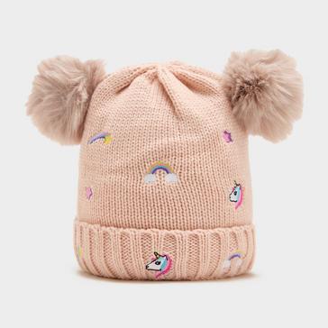 Pink Dublin Kids Embroidered Fun Beanie Dusty Pink