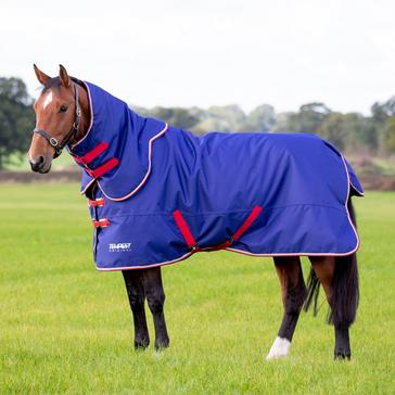 Blue Shires Tempest Original 100g Detach-A -Neck Turnout Rug Navy