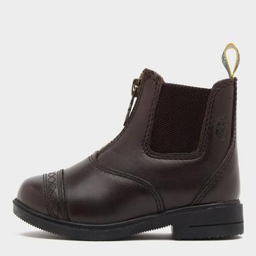 Brown Moretta Kids Materia Paddock Boots Brown