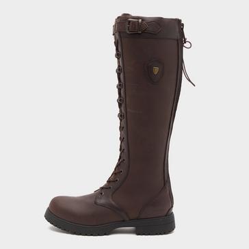 Brown Moretta Womens Teramo Lace Country Boots Dark Brown