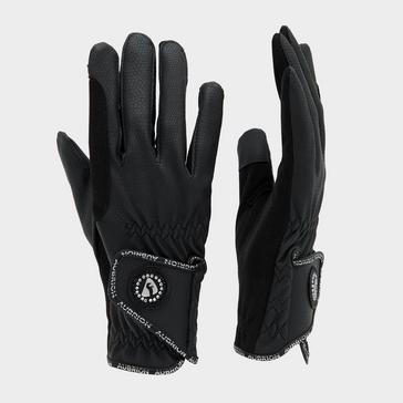 Black Aubrion Adults Aachen FlexFit Riding Gloves Black