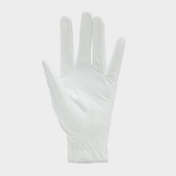 White Aubrion Adults Aachen FlexFit Riding Gloves White