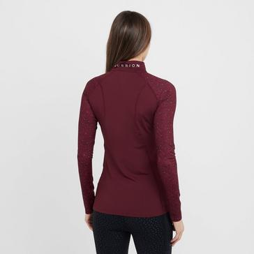 Red Aubrion Womens Hyde Park Base Layer Red Paisley