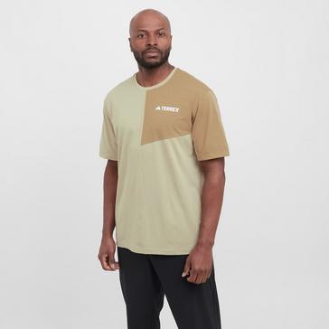 Beige adidas Terrex Men’s Multi Climacool T-Shirt