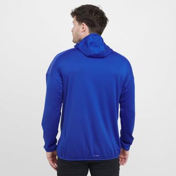 Blue adidas Terrex Men’s Xperior Climawarm+ Wind Light Fleece Hooded Jacket
