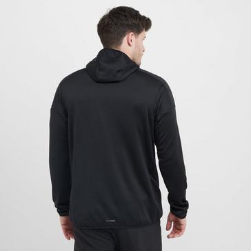 Black adidas Terrex Men’s Xperior Climawarm+ Wind Light Fleece Hooded Jacket