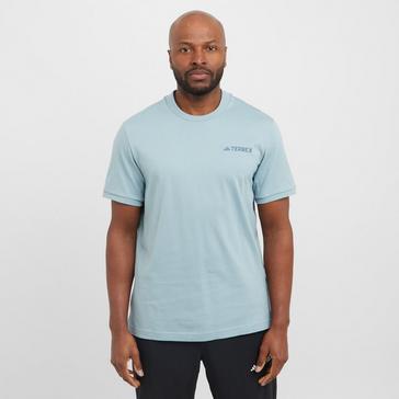 Blue adidas Men's Xploric Logo T-Shirt