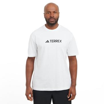 White adidas Terrex Men’s Classic Logo T-Shirt