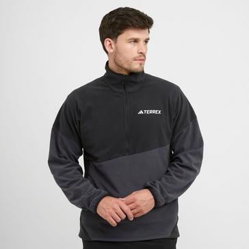 Black adidas Terrex Men’s Climawarm Fleece Anorak